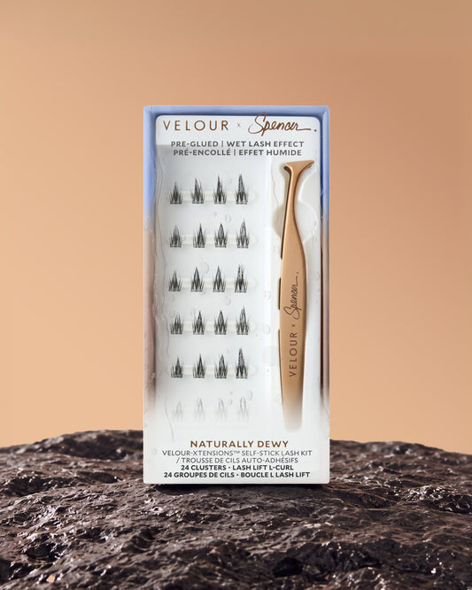 Naturally Dewy ~ Velour x Spencer Wet Lash Effect Self Stick Lash Kit