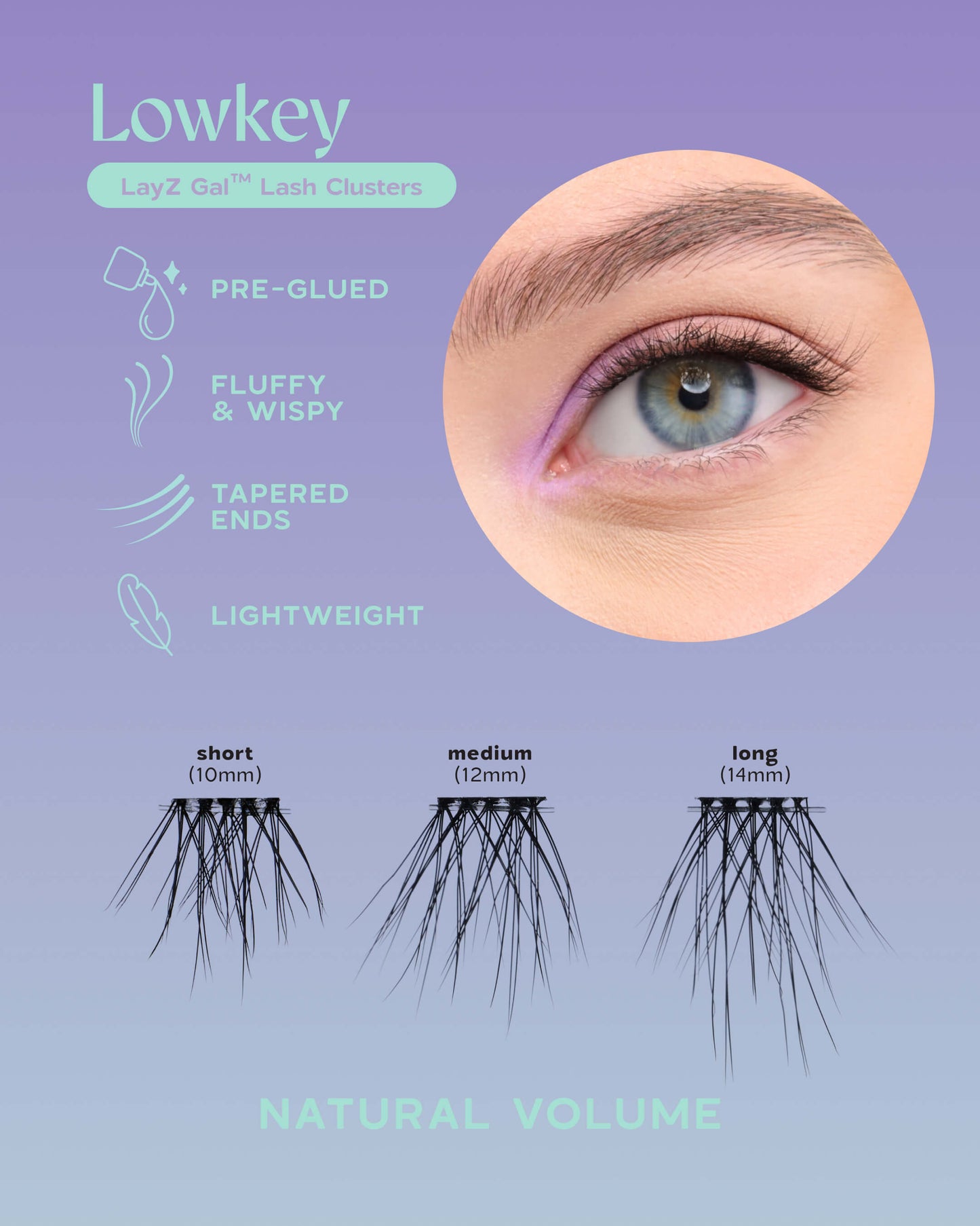 LayZ Gal™ Lash Clusters - Lowkey