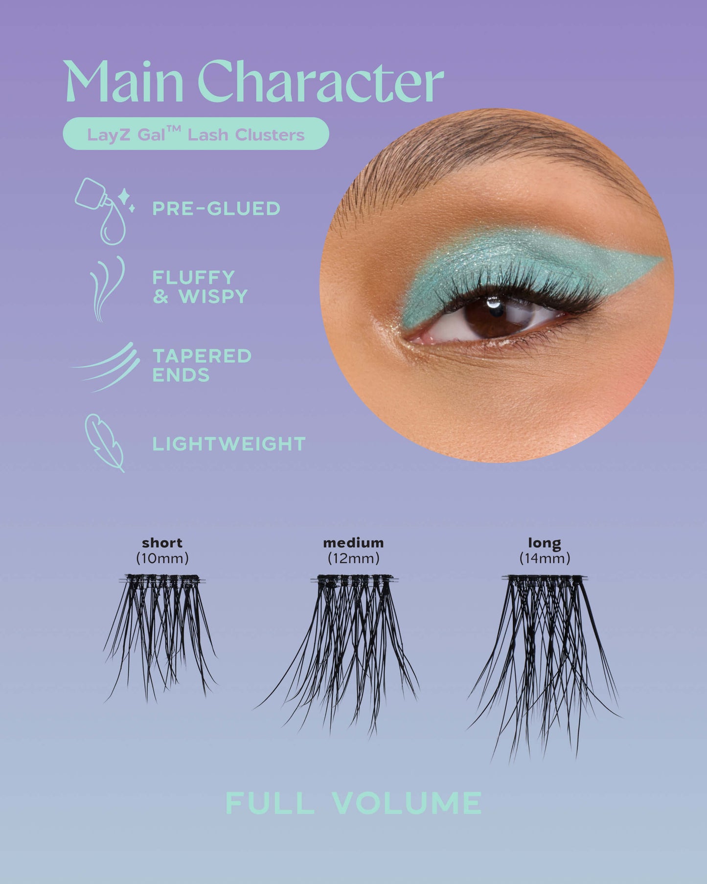 LayZ Gal™ Lash Clusters - Main Character