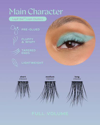 LayZ Gal™ Lash Clusters - Main Character