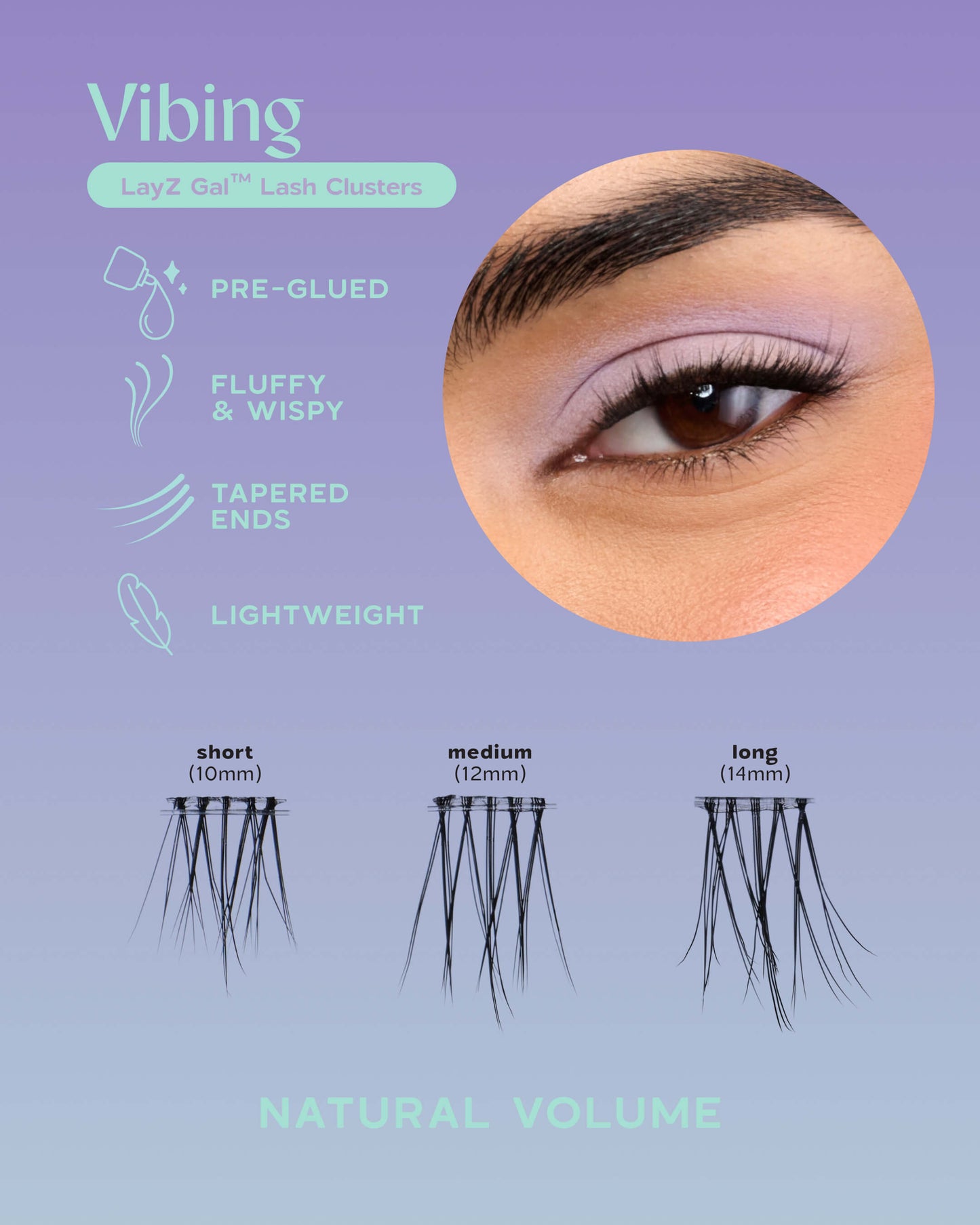 LayZ Gal™ Lash Clusters - Vibing