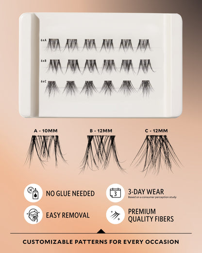 Velour x CGonzalez Beauty Self-Stick Lash Clusters