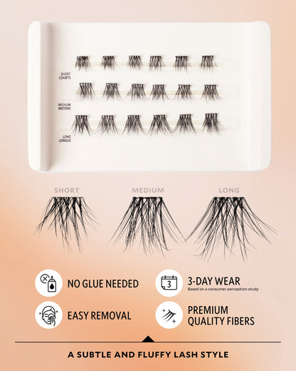 Everyday Natural Velour-Xtensions™ Self-Stick Lash Clusters