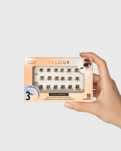 Everyday Natural Velour-Xtensions™ Self-Stick Lash Clusters