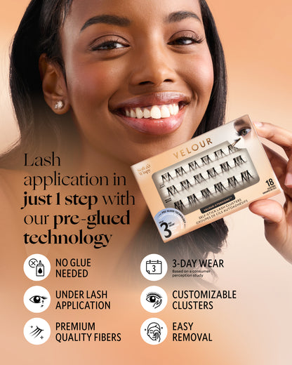 Everyday Natural Velour-Xtensions™ Self-Stick Lash Clusters