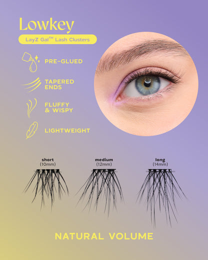 LayZ Gal™ Lash Clusters - Lowkey