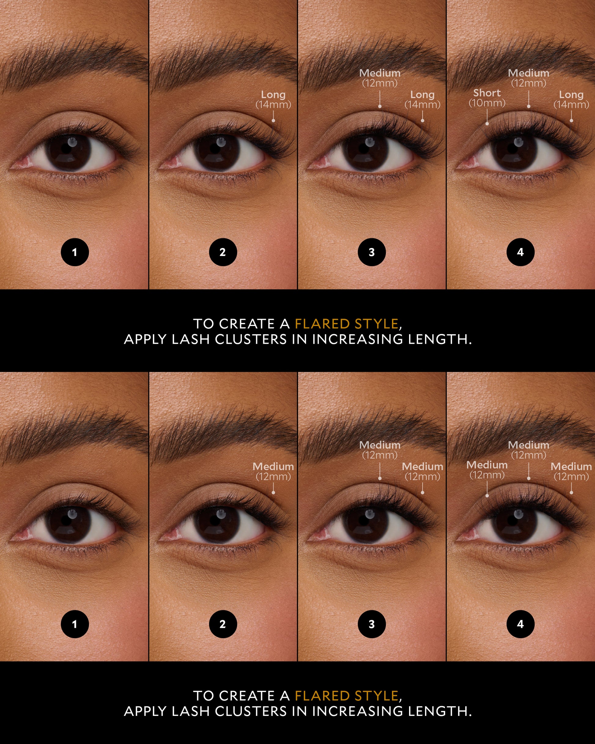 Hybrid Velour-Xtensions™ Lash Clusters