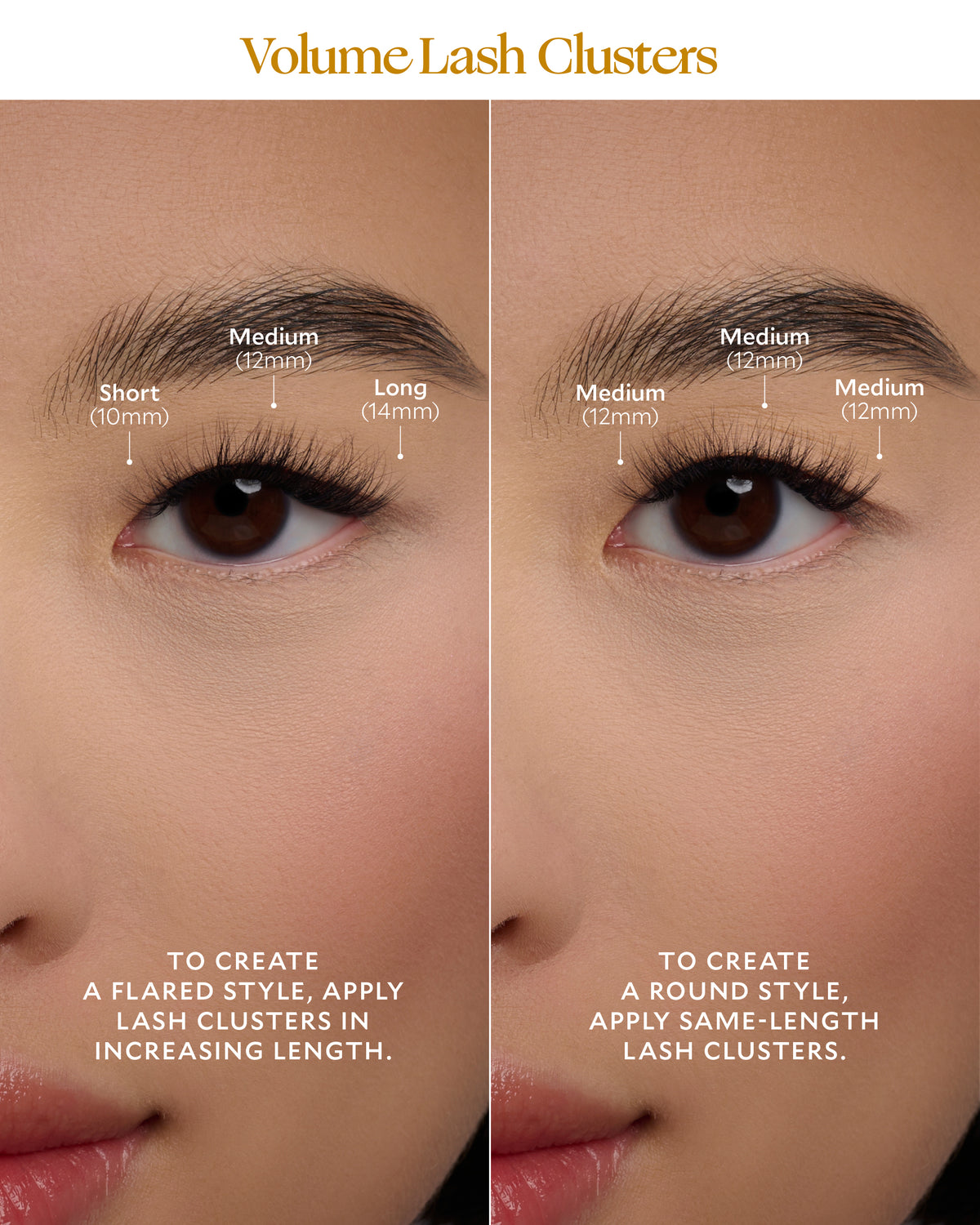 Velour DIY  Lash Extensions Volume flared round style